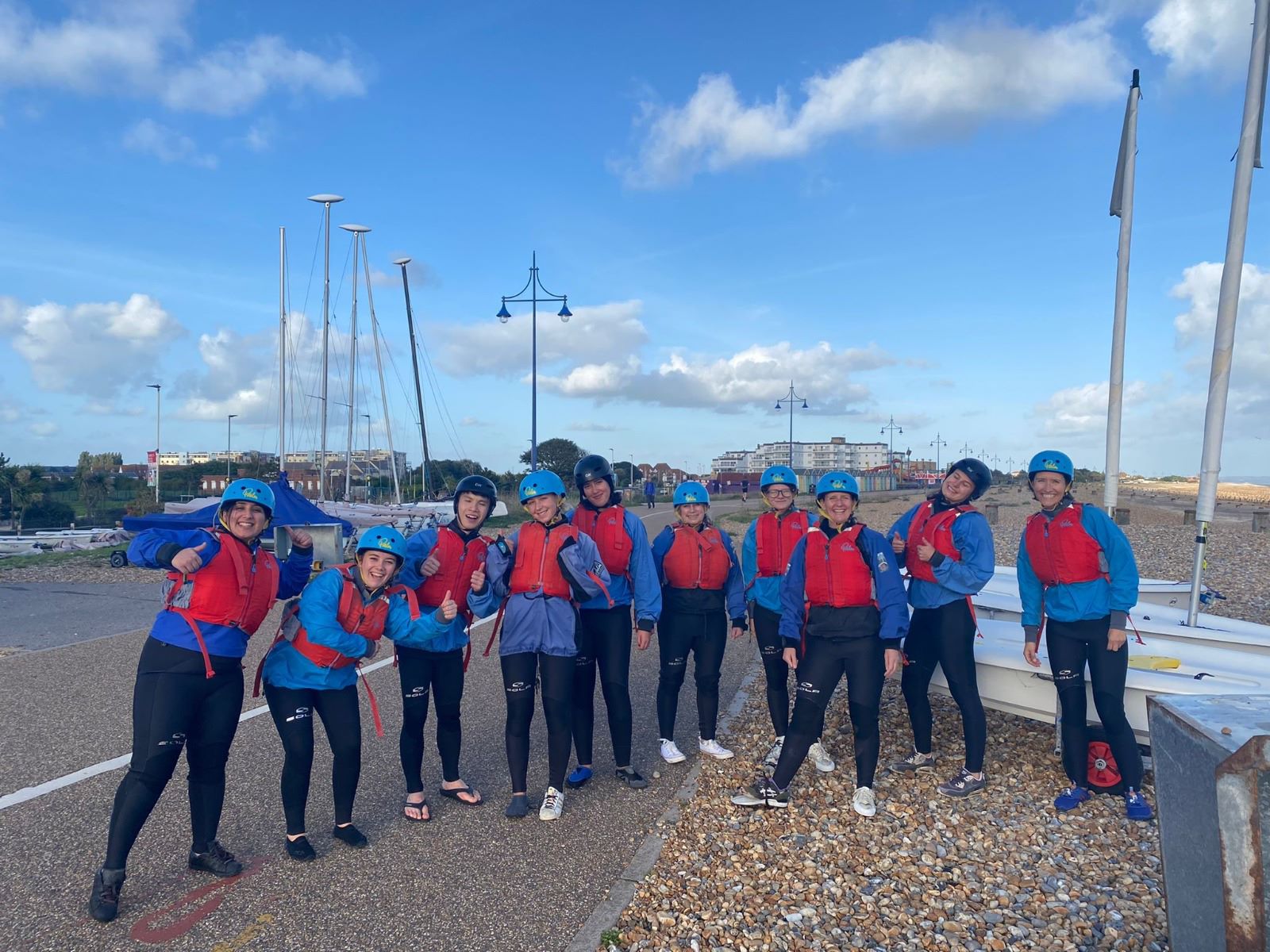 Students at a Sailing activity 