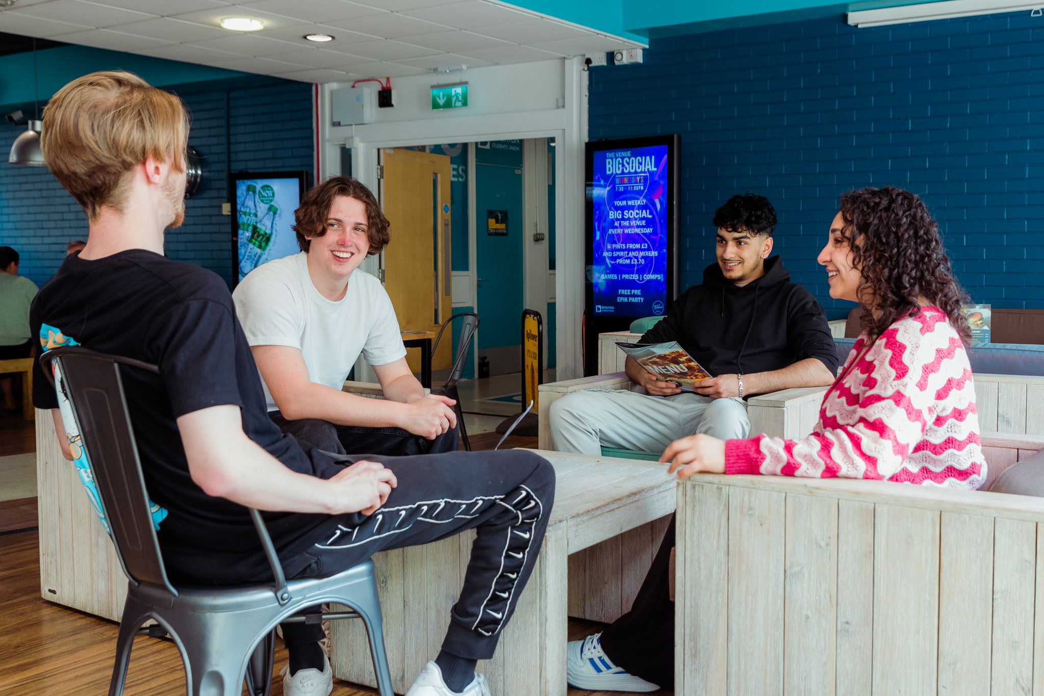 Students in basement central